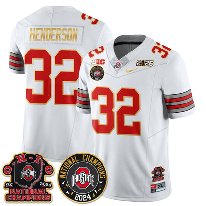 OSU 'Heritage Stripe' 2025 CFP Patch - National Champions Jersey N5 - All Stitched