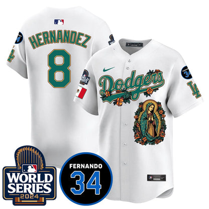 Dodgers Guadalupe - Fernando Valenzuela Memorial Jersey - Printed