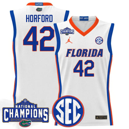 Florida Gators 2025 National Champions Basketball Jersey - All Stitched