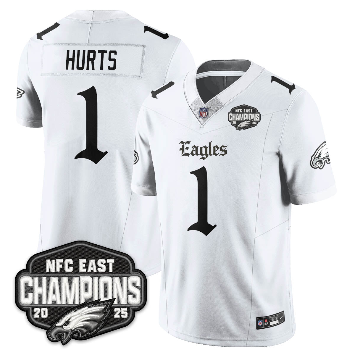 PHI Gothic NFC East Champions Vapor Limited Jersey - All Stitched