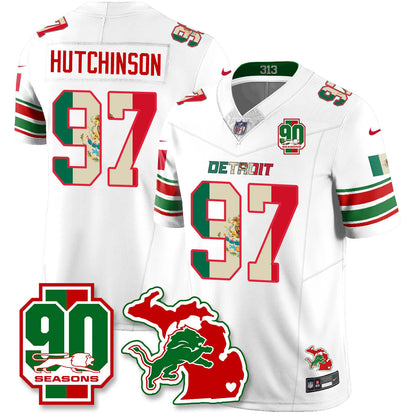 DET Mexico Vapor Limited Jersey - All Stitched