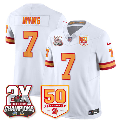 TB 2-Time Champions Patch Throwback Vapor Limited Jersey - All Stitched