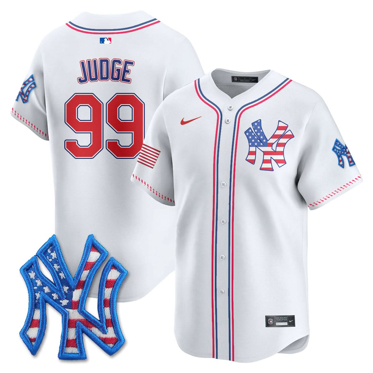 New York Yankees 2025 Fourth of July Jersey - All Stitched