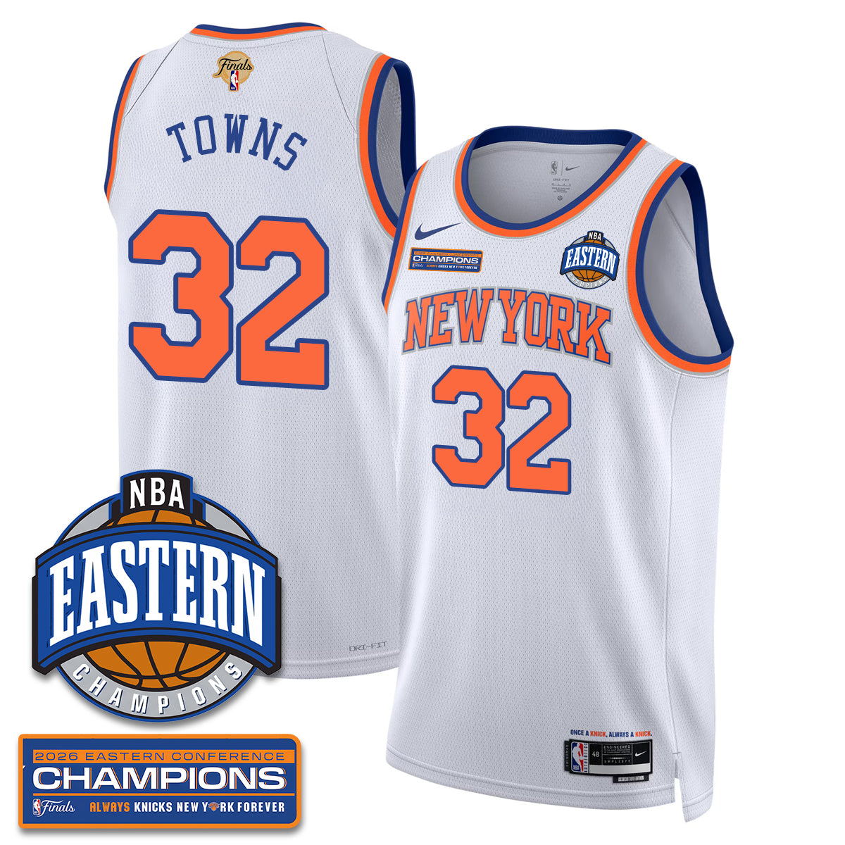 NYK 2026 NBA Eastern Conference Champions City Connect Jersey - Stitched
