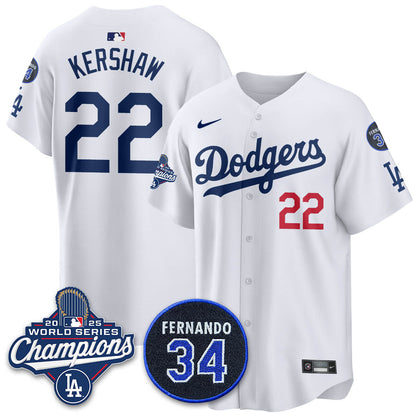 LAD 2025 World Series Champions Jersey - All Stitched
