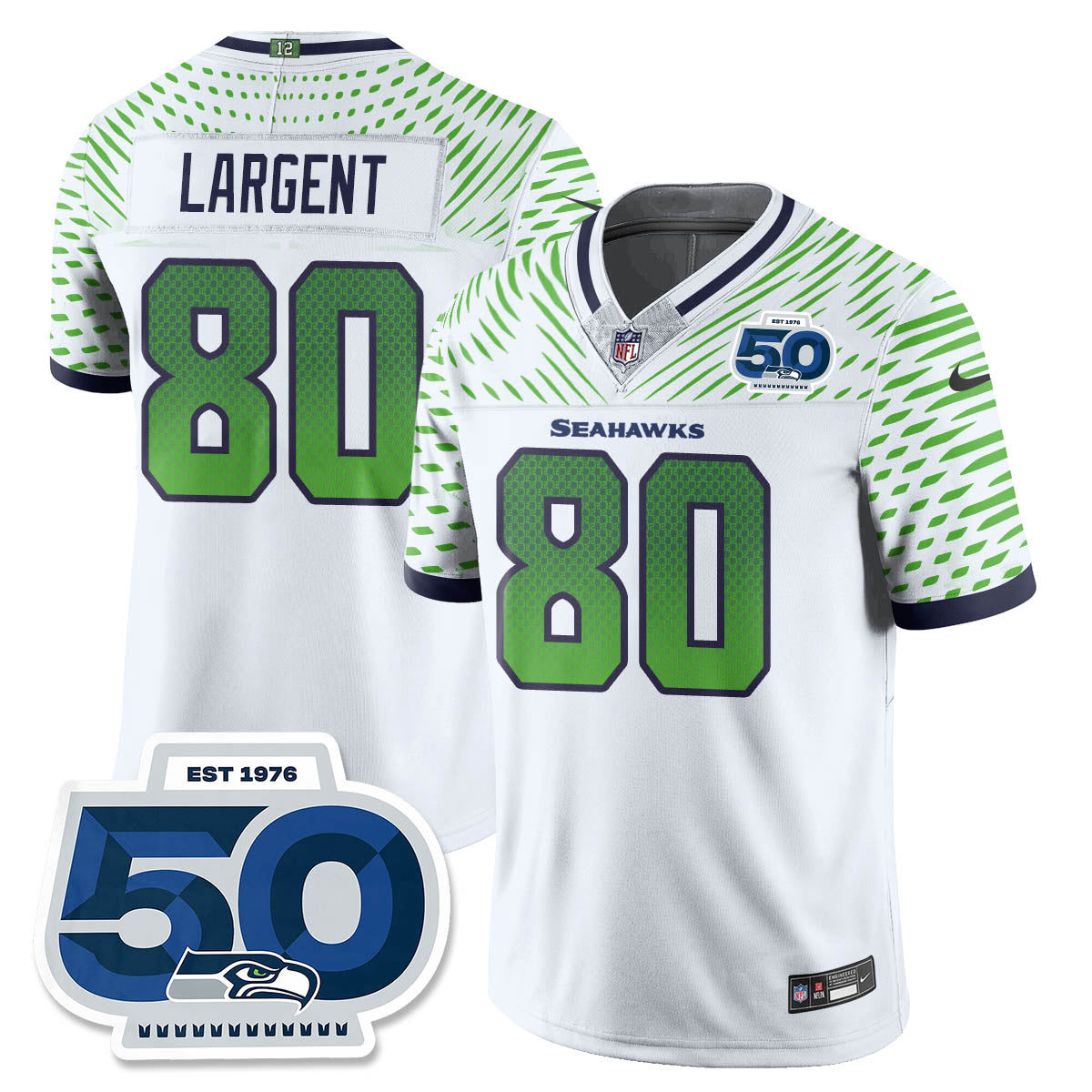 Men'sSEA 2025 "Rivalries" 50th Season Patch Vapor Limited Jersey - All Stitched