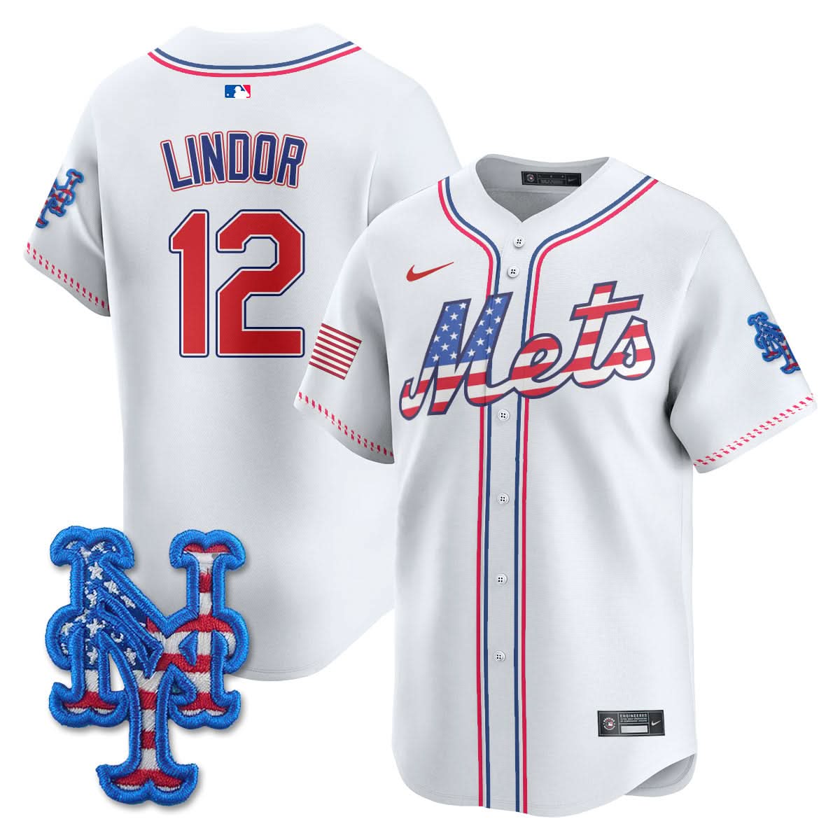 New York Mets 2025 Fourth of July Jersey - All Stitched