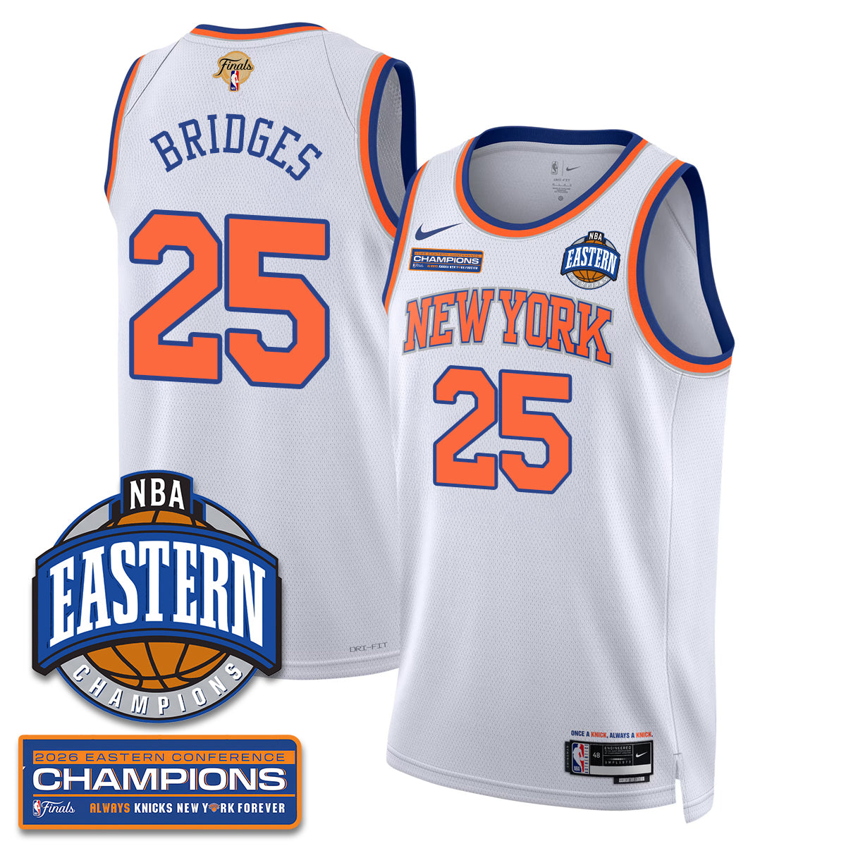 NYK 2026 NBA Eastern Conference Champions City Connect Jersey - Stitched