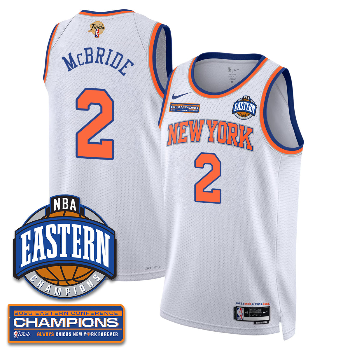 NYK 2026 NBA Eastern Conference Champions City Connect Jersey - Stitched