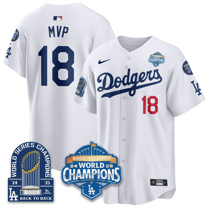 LAD 2025 World Series Champions Jersey - 9x Champs - All Stitched