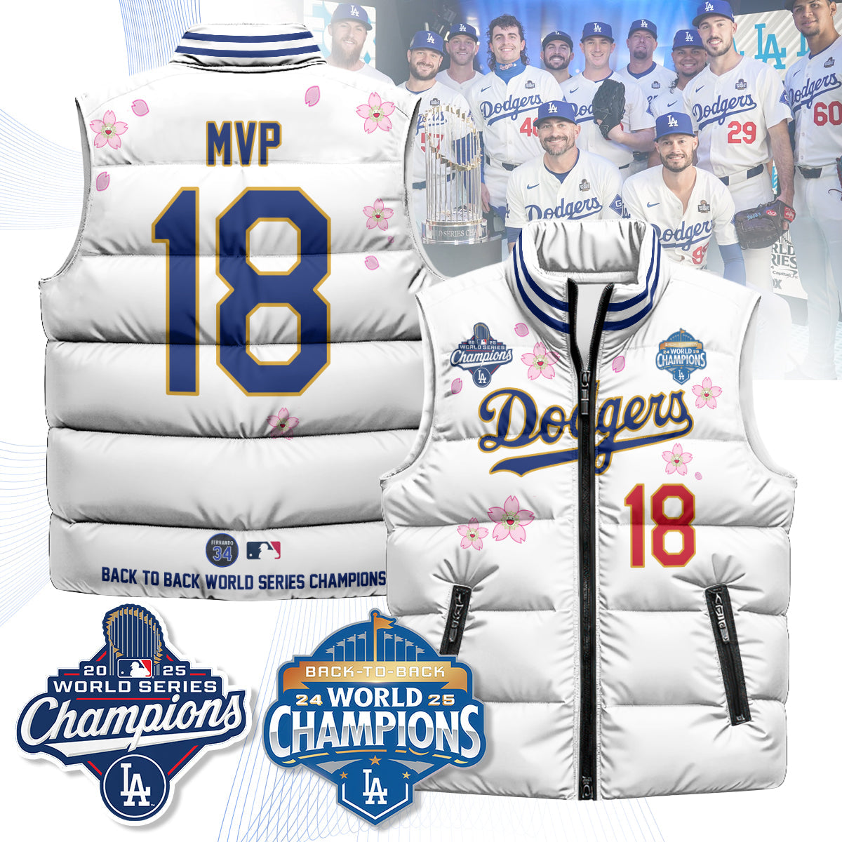 LAD Tokyo 2025 World Series Champions Puffer Vest