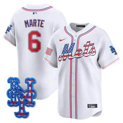 New York Mets 2025 Fourth of July Jersey - All Stitched