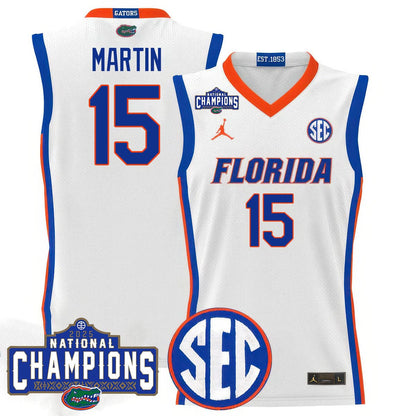 Florida Gators 2025 National Champions Basketball Jersey - All Stitched