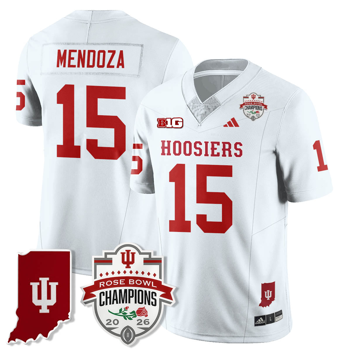 Indiana Hoosiers Vapor Limited Football Jersey - Rose Bowl Champions - All Stitched