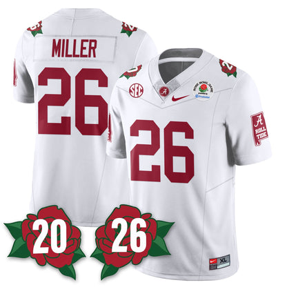 BAMA Rose Bowl Vapor Limited Football Jersey - All Stitched