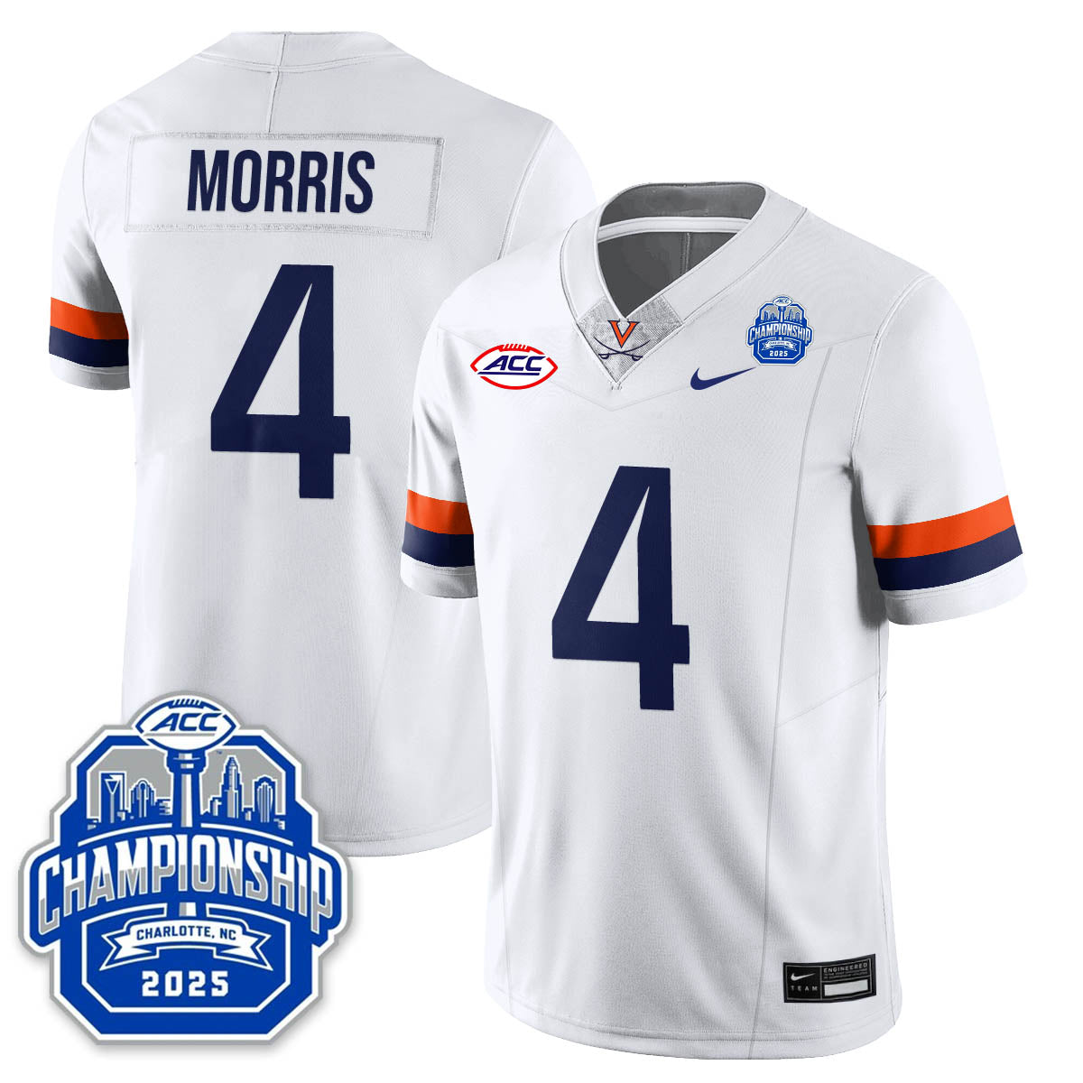 Virginia Football ACC Championship Vapor Limited Jersey - All Stitched