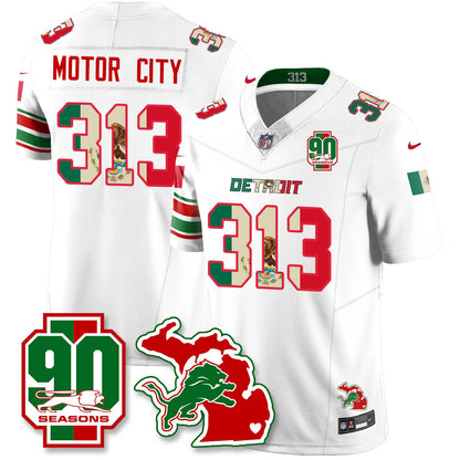 DET Mexico Vapor Limited Jersey - All Stitched