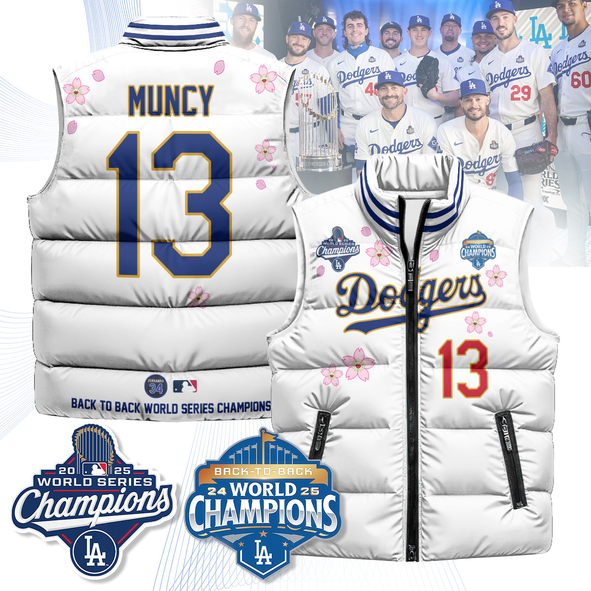 LAD Tokyo 2025 World Series Champions Puffer Vest