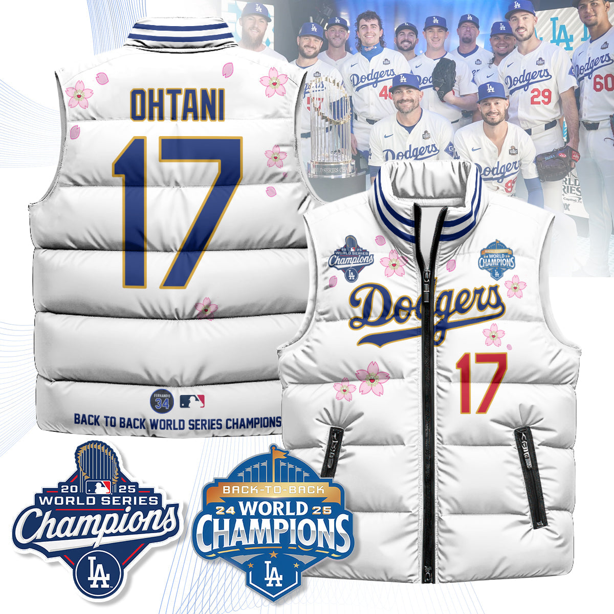 LAD Tokyo 2025 World Series Champions Puffer Vest