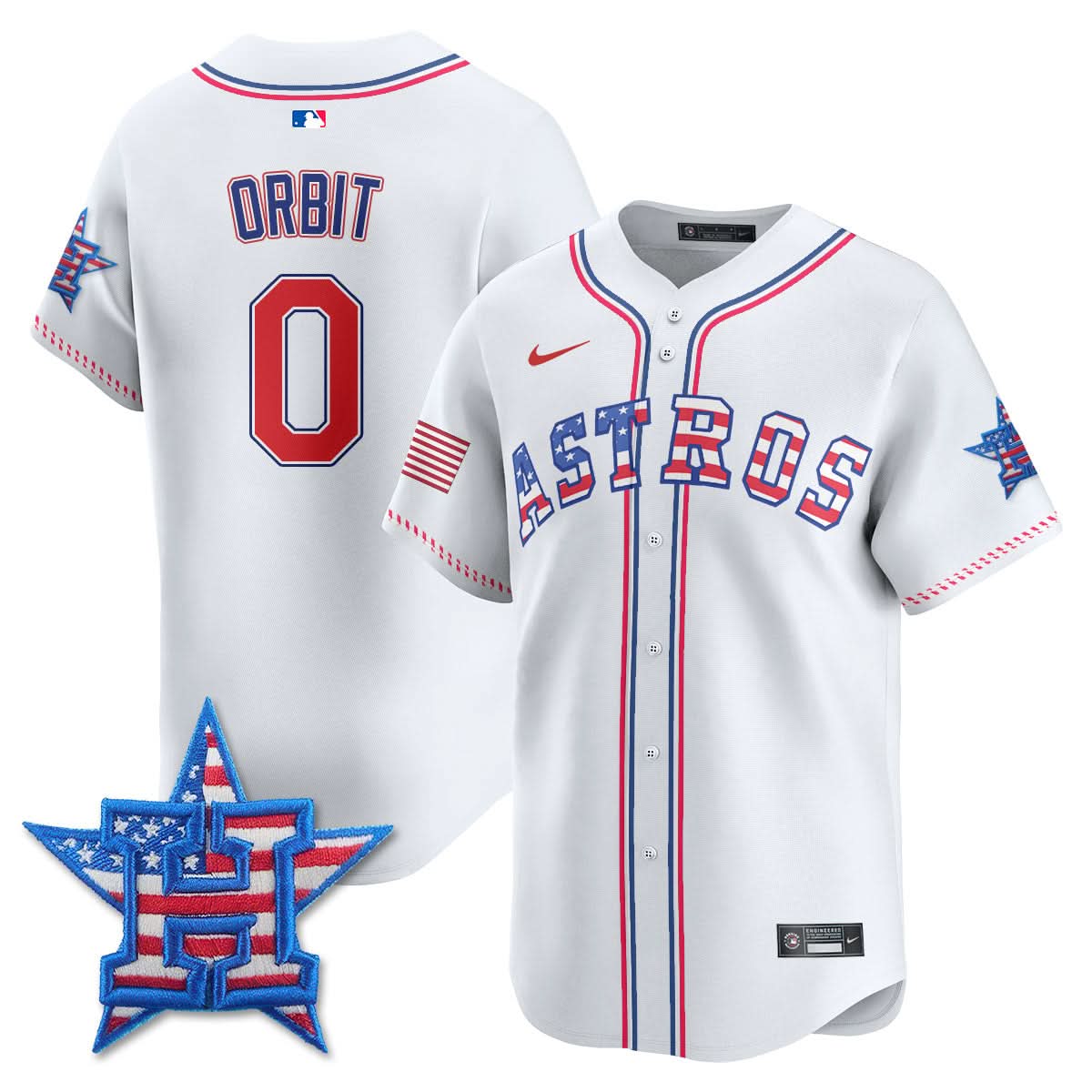 Houston Astros 2025 Fourth of July Jersey - All Stitched