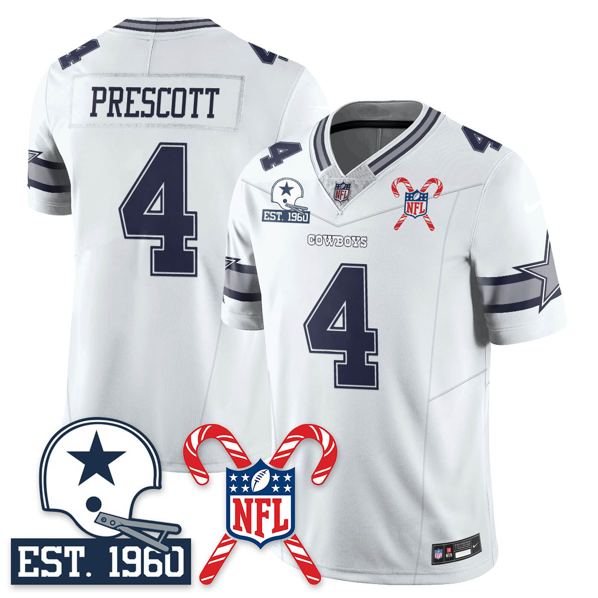DAL Christmas Vapor Limited Jersey - All Stitched