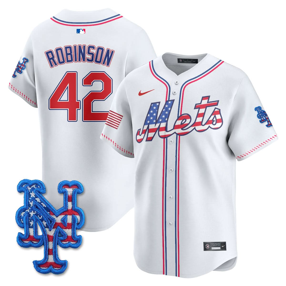New York Mets 2025 Fourth of July Jersey - All Stitched