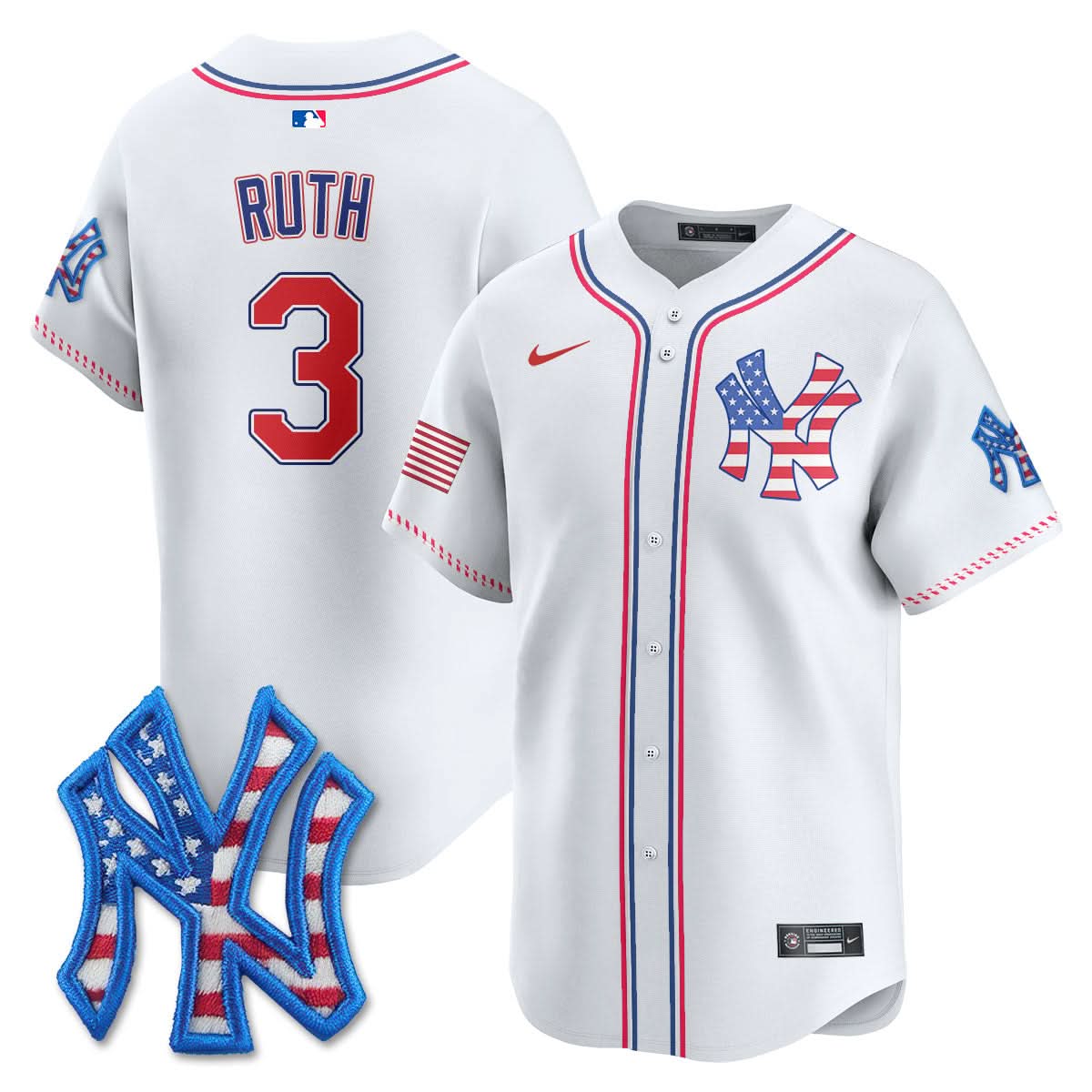 New York Yankees 2025 Fourth of July Jersey - All Stitched