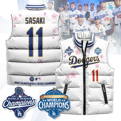 LAD Tokyo 2025 World Series Champions Puffer Vest