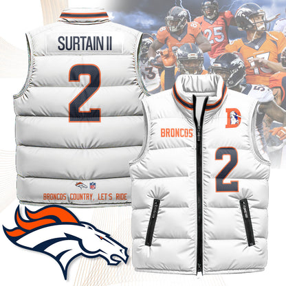 Denver Broncos Unisex Puffer Vest