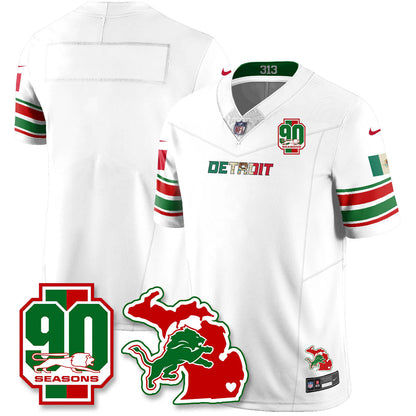 DET Mexico Vapor Limited Jersey - All Stitched