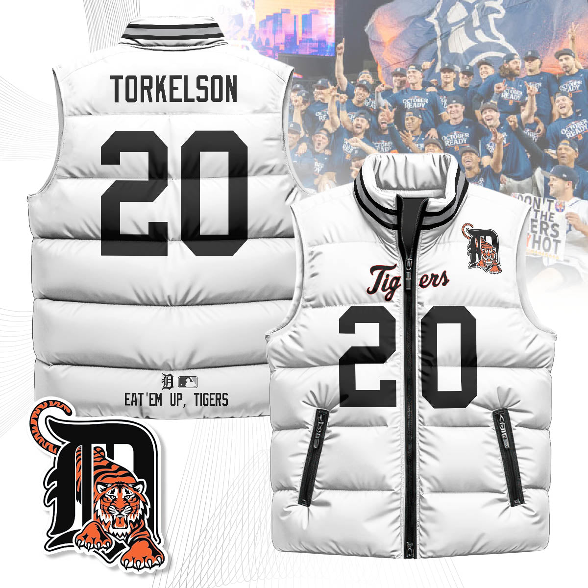 Detroit Tigers Unisex Puffer Vest