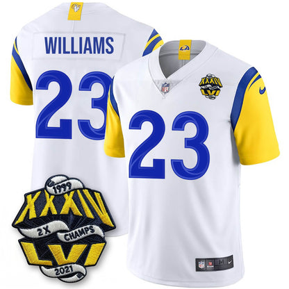 LAR 2-Time Champions Patch Vapor Limited Jersey - All Stitched