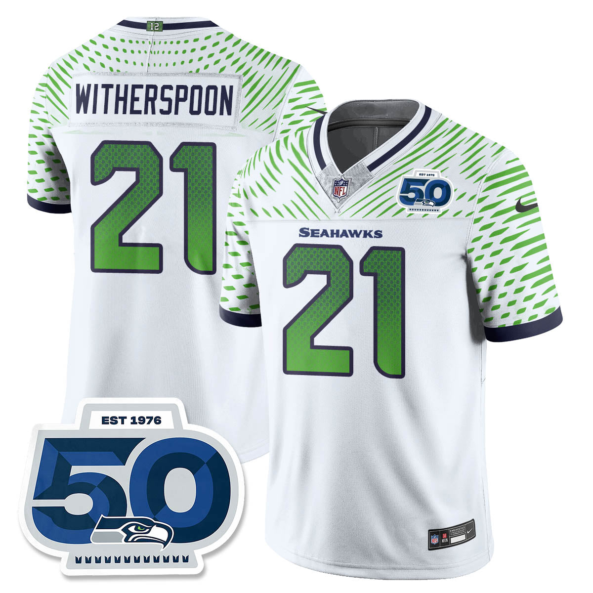 Men'sSEA 2025 "Rivalries" 50th Season Patch Vapor Limited Jersey - All Stitched