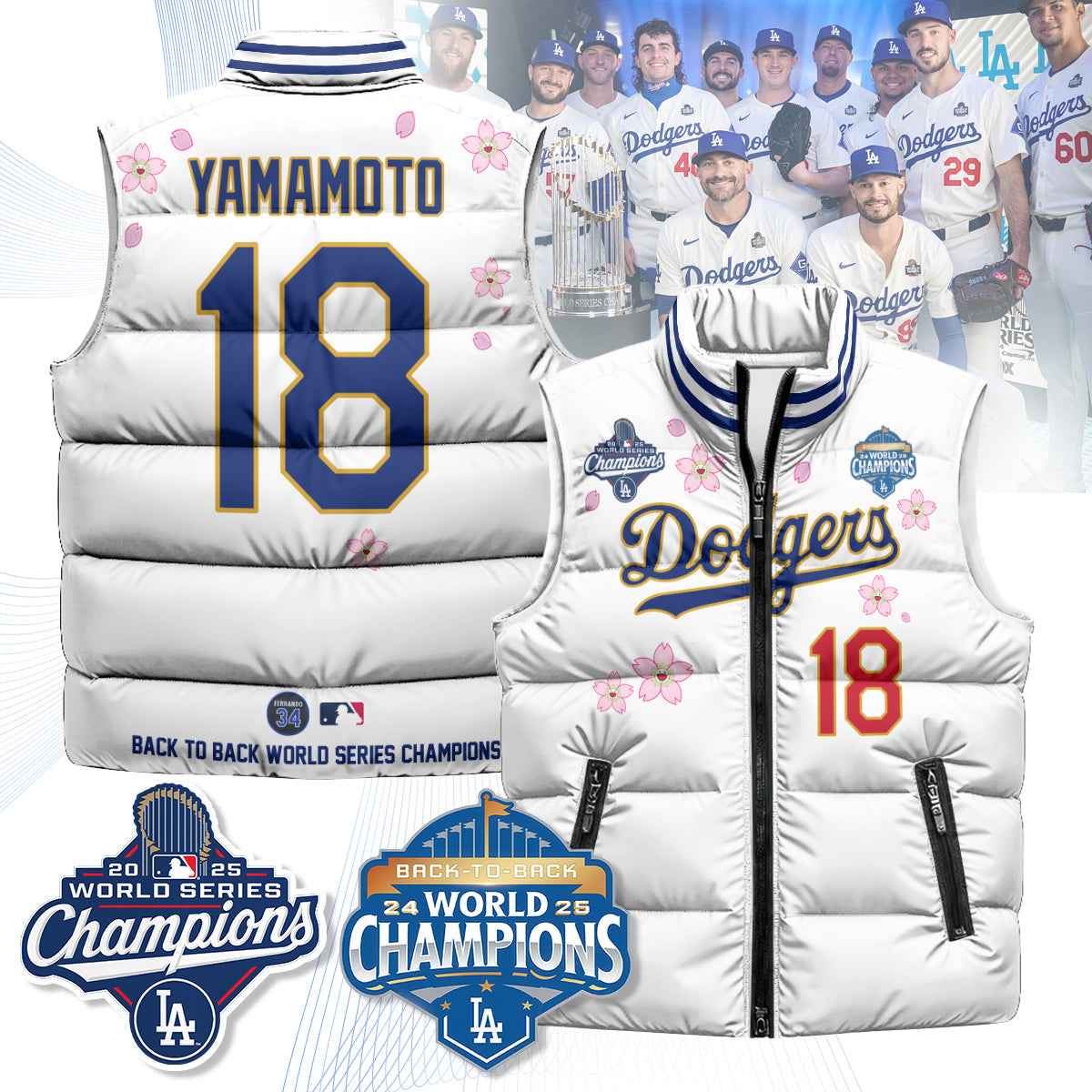 LAD Tokyo 2025 World Series Champions Puffer Vest