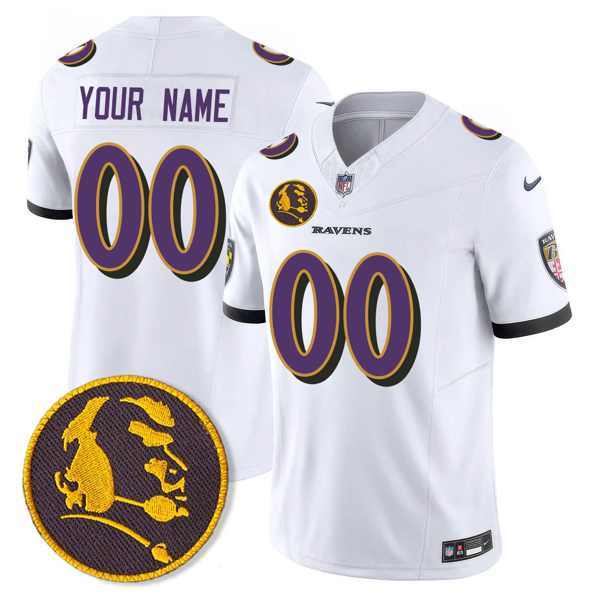 Custom BAL Vapor Limited Jersey - John Madden Patch - Stitched
