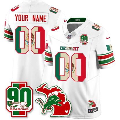 DET Mexico Vapor Limited Jersey - All Stitched