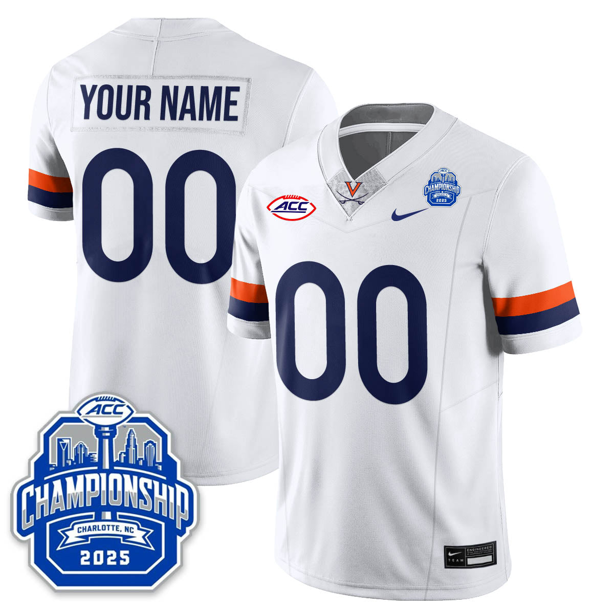 Virginia Football ACC Championship Vapor Limited Jersey - All Stitched