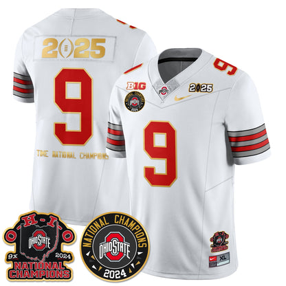 OSU 'Heritage Stripe' 2025 CFP Patch - National Champions Jersey N5 - All Stitched