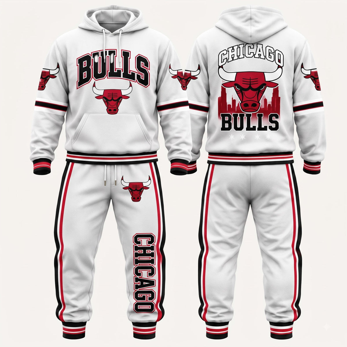 CHI Streetwear Hoodie Pants Set - Printed