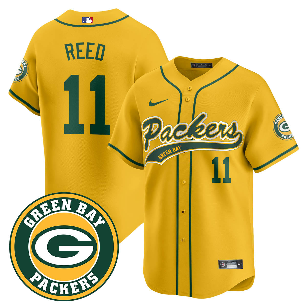 Green Bay Packers Limited Baseball Jersey - All Stitched