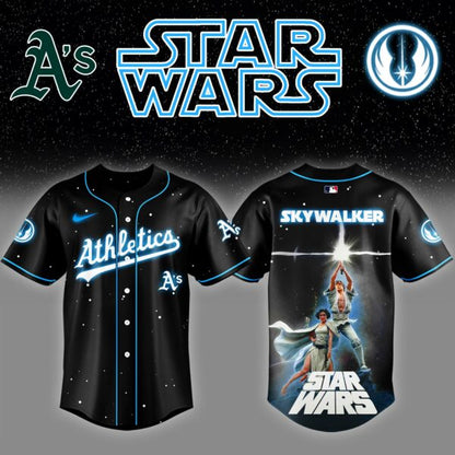 Athletics x Stars Wars Luke Skywalker Game Night Baseball Jersey Editions Limited v4