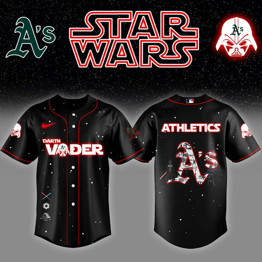 Athletics x Stars Wars Darth Vader Night Baseball Jersey Editions Limited v2