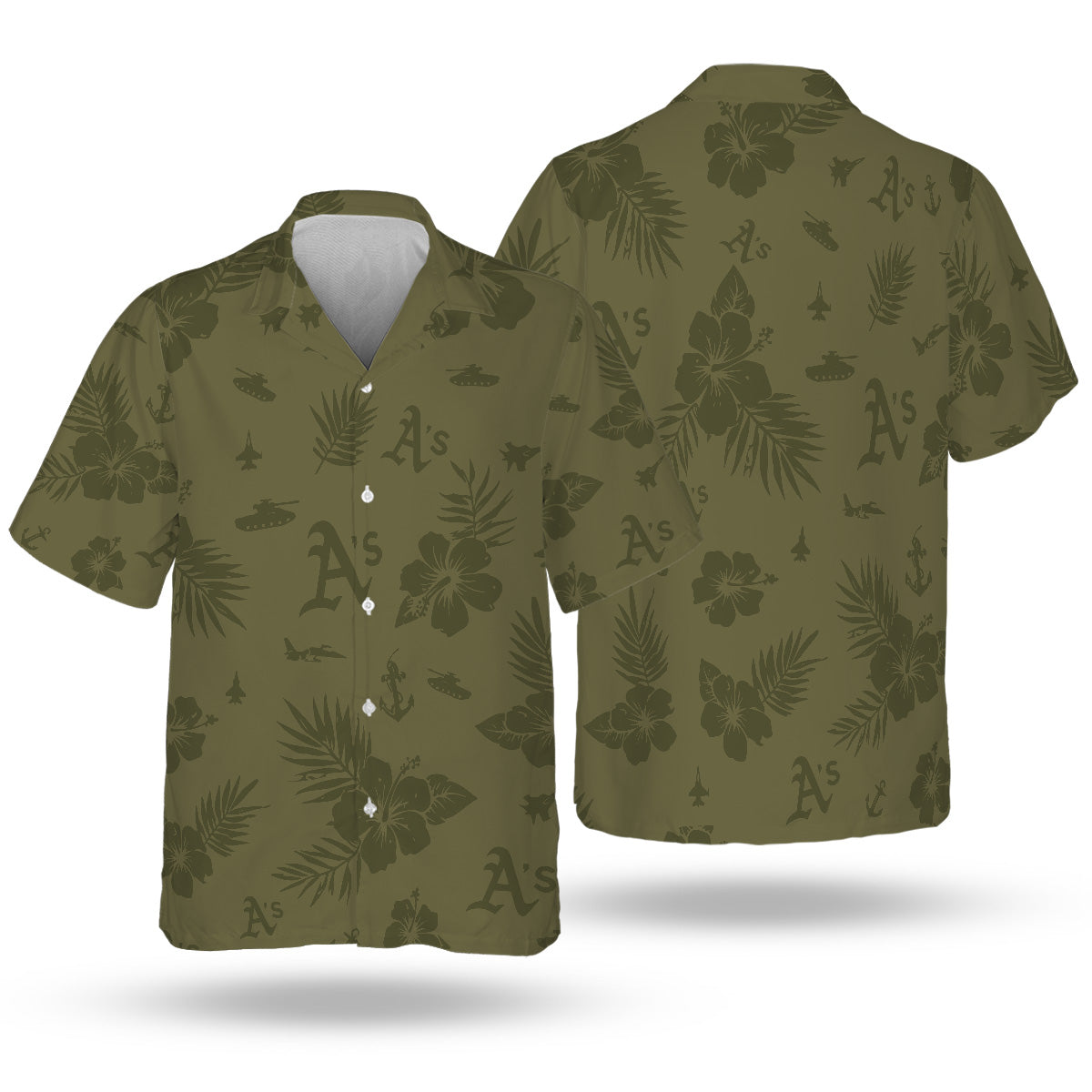 OAK Special Armed Forces Hawaiian Design Button Shirt V2