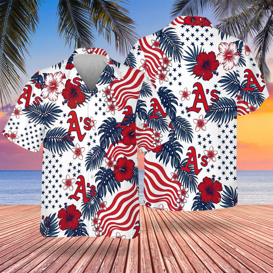 OAK Special Semiquincentennial Hawaiian Design Button Shirt V4
