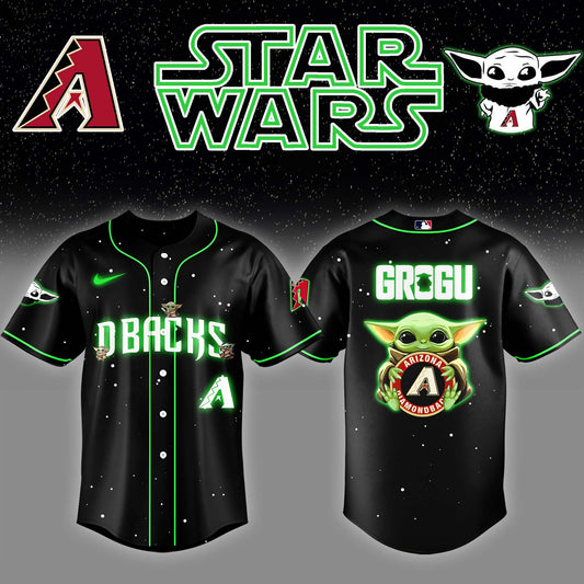 Arizona Diamondbacks x Stars Wars Grogu Night Baseball Jersey Editions Limited v3