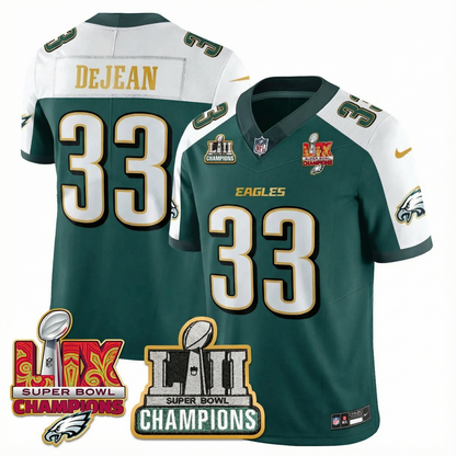 PHI LII-LIX Super Bowl Champions Vapor Limited Gold Jersey - All Stitched