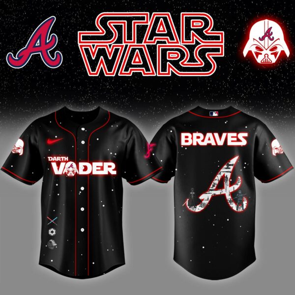 Atlanta Braves  x Stars Wars Darth Vader Night Baseball Jersey Editions Limited  v2