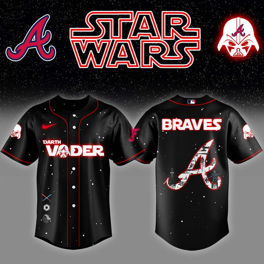 Atlanta Braves  x Stars Wars Darth Vader Night Baseball Jersey Editions Limited  v2