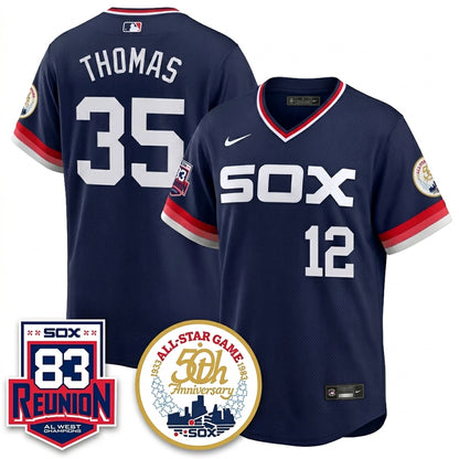 CWS Reunion Al West Champions Vapor Jersey - Stitched (2)