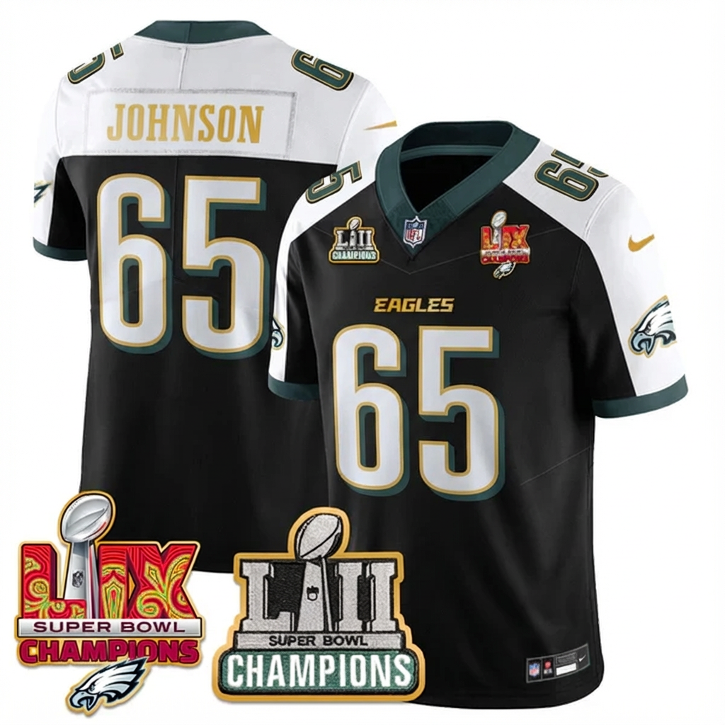 PHI LII-LIX Super Bowl Champions Vapor Limited Gold Jersey - All Stitched